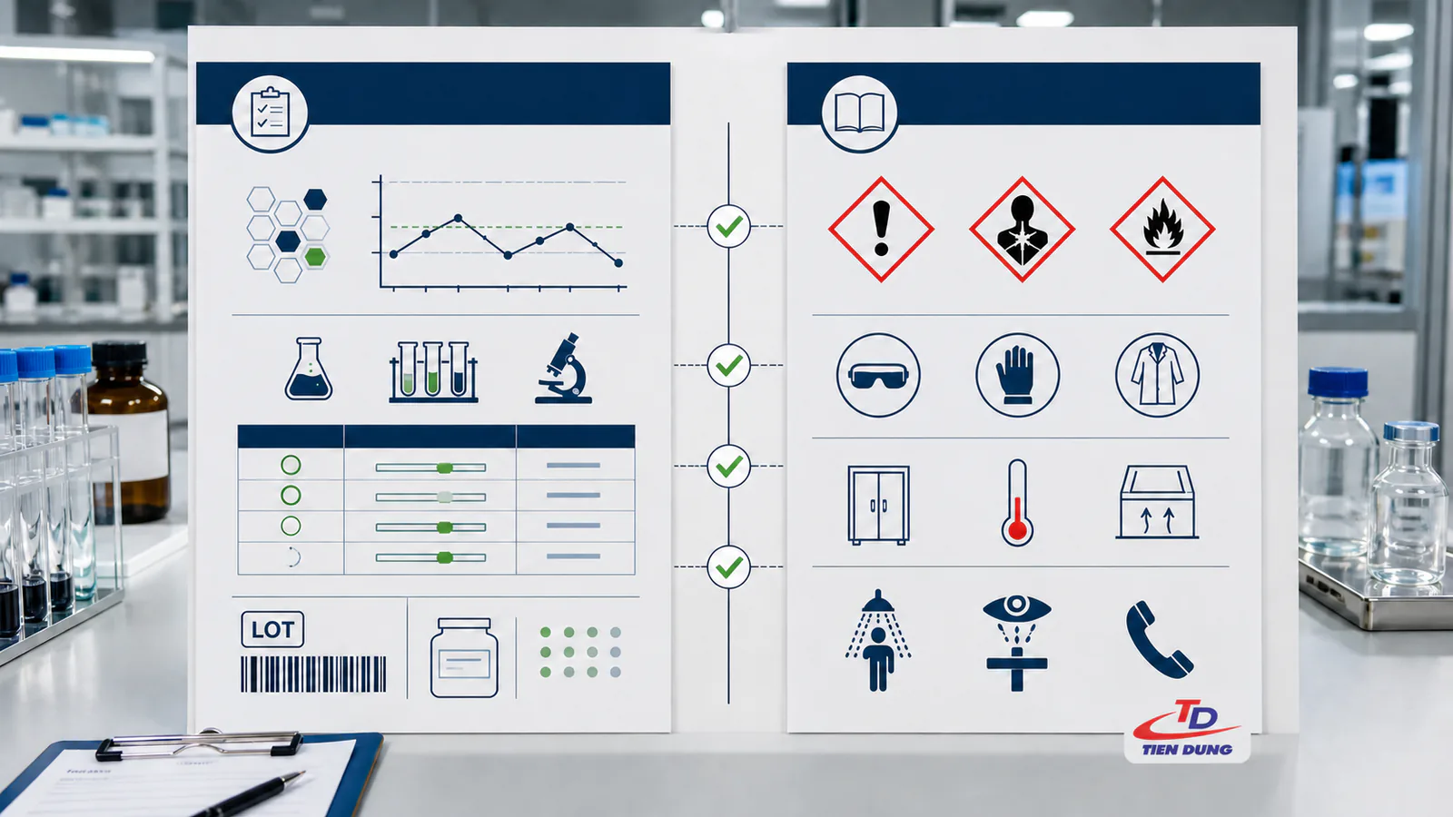So sánh vai trò của COA và SDS trong hồ sơ hóa chất